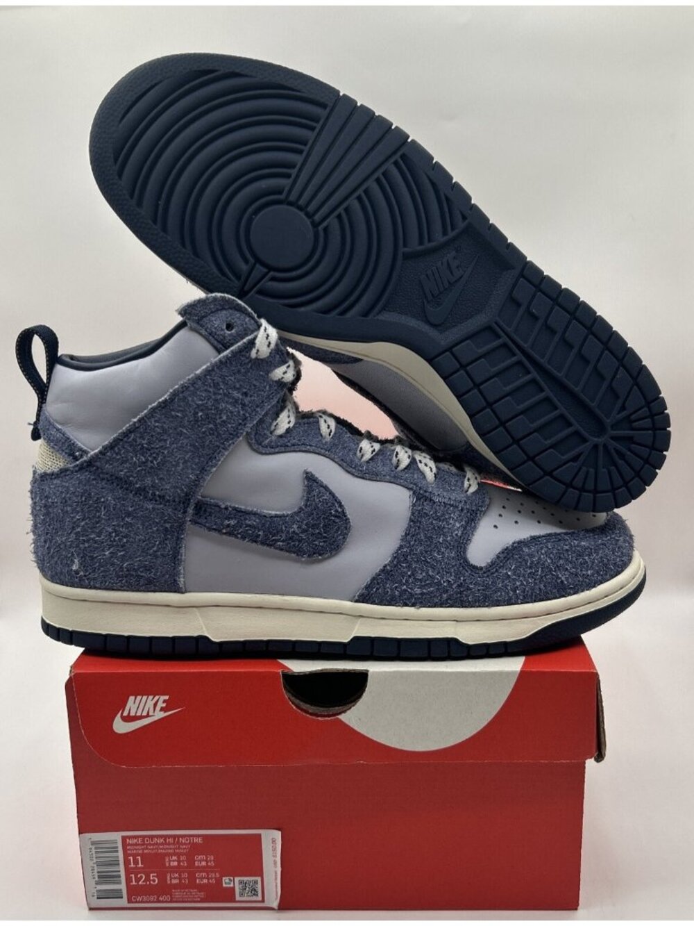 Nike Dunk High x Notre Midnight Navy Size 11 2021 - CW3092-400